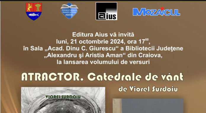 Lansare de carte, la Biblioteca Județeană ,,Aman” din Craiova, pentru un artist gorjean