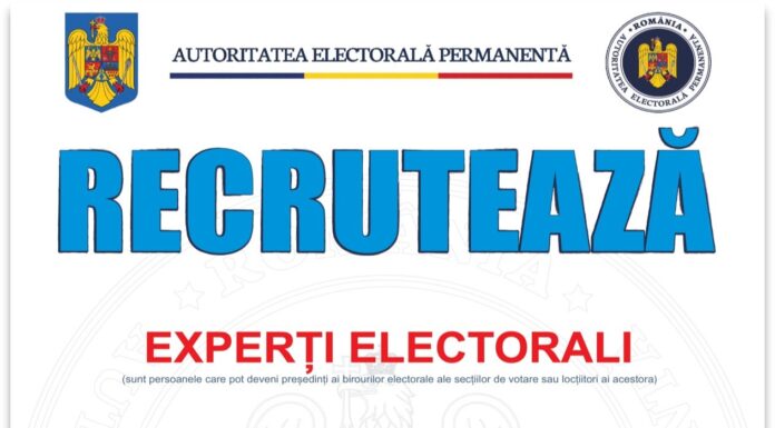 AEP recrutează experți electorali