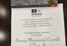 Orașul Târgu Jiu a primit Certificatul UNESCO