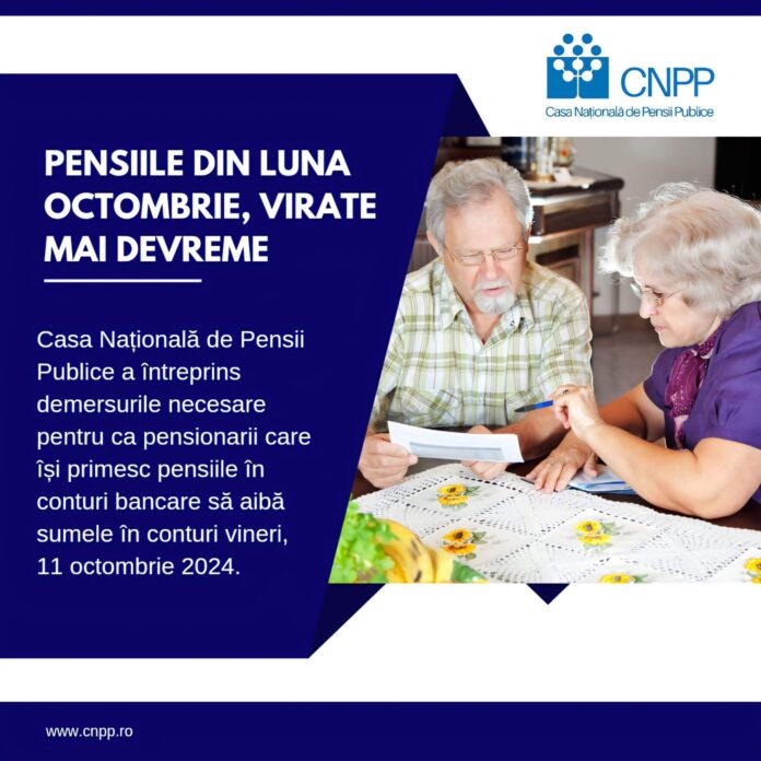 Anunțul șefului Casei de Pensii! Când se plătesc pensiile pe octombrie