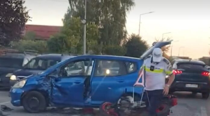FOTO: Motocicliști răniți în două accidente la Târgu Jiu