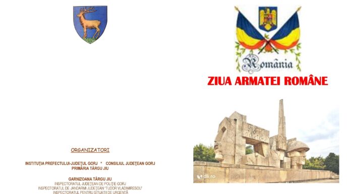 Ziua Armatei Române, marcată vineri la Târgu Jiu