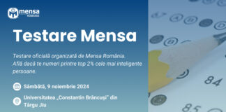 Primul eveniment de testare IQ din Oltenia va avea loc, luna viitoare, la Târgu Jiu