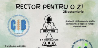 Studenții UCB Târgu Jiu pot aplica pentru a deveni ,,rector pentru o zi”