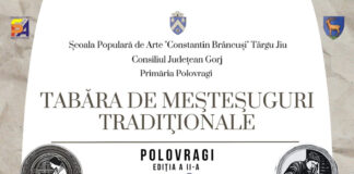 Meșteri populari din trei județe își dau întâlnire în tabăra de la Polovragi