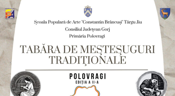 Meșteri populari din trei județe își dau întâlnire în tabăra de la Polovragi