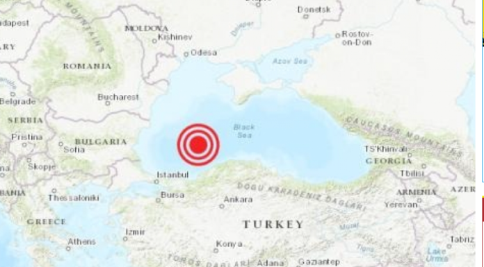 Cutremur puternic în Marea Neagră