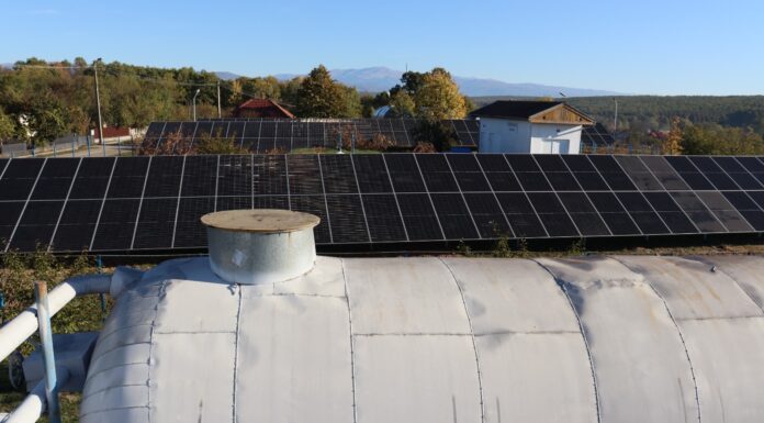 Stația de tratare Polata, dotată cu panouri fotovoltaice