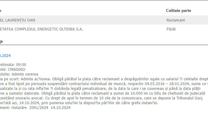 Decizie. Câți bani trebuie să-i dea CEO lui Laurențiu Ciurel. Ce a făcut Plaveti