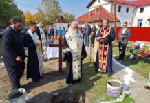 A fost sfințită piatra de temelie a noii biserici de la Spitalul Județean