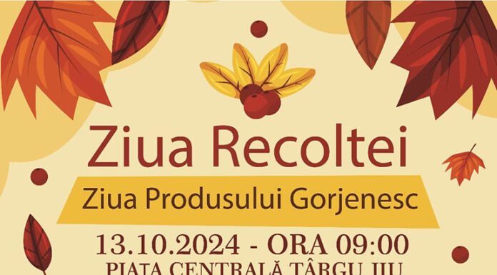 Ziua Recoltei, pe 13 octombrie, la Târgu Jiu