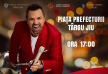Concert Horia Brenciu la Târgu Jiu, pe 1 Decembrie
