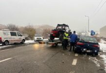 Filtre ale polițiștilor pe drumul spre Rânca