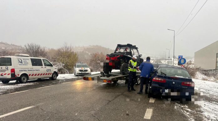 Filtre ale polițiștilor pe drumul spre Rânca