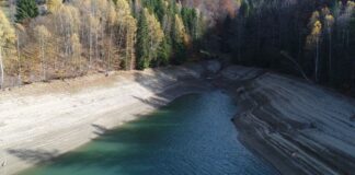 Nivelul Acumulării Valea de Pești a scăzut cu 10 metri!