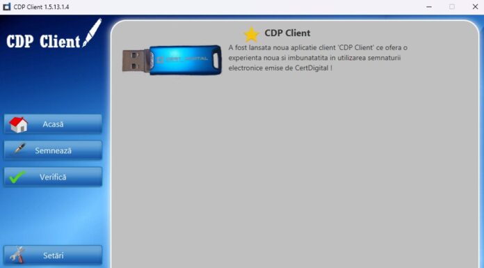 CDP Client – soluția pentru semnătura electronică multiplatformă