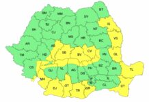 Cod galben de vânt puternic și viscol