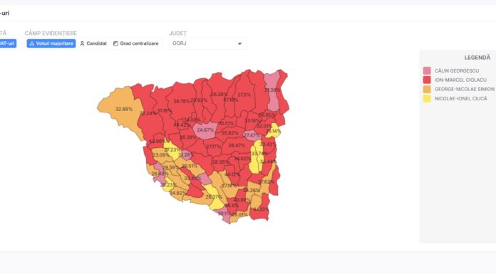 Cum arată harta politică a Gorjului după votul de duminică