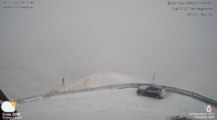 Ninsori și viscol la munte. Avertizări de cod galben