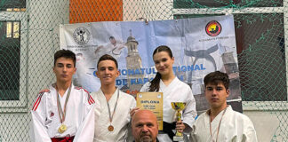 Doi frați din Bâlteni, medaliați la o competiție națională de karate