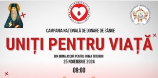 Luni, 25 noiembrie a.c., – Campanie națională de donare de sânge organizată și la Târgu Jiu