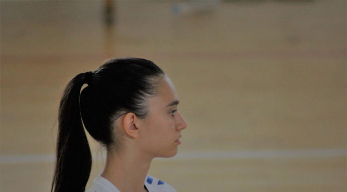 Anastasia Găvănescu, la o selecție a echipei naționale de cadete