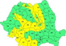 Județul Gorj, sub cod galben de vânt