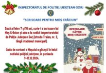 Concurs de scrisori pentru Moș Crăciun, lansat de IPJ Gorj