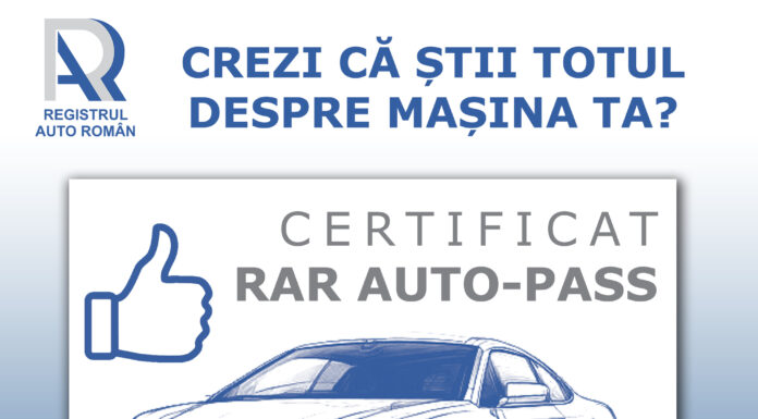 Certificatul RAR Auto-Pass poate fi obținut exclusiv online