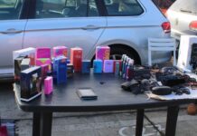 Târgu Jiu: Produse contrafăcute, confiscate de polițiști din Târgul Auto