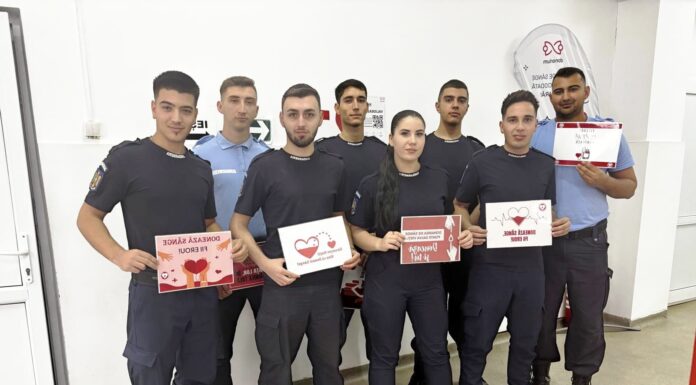 Elevii jandarmi salvează vieți, donând sânge!