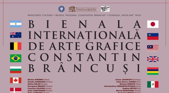 Creații de artă grafică ale unor artiști naționali și internaționali, expuse la Târgu Jiu