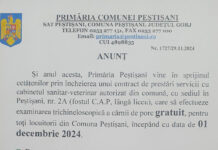 Peștișani: Examene trichineloscopice gratuite