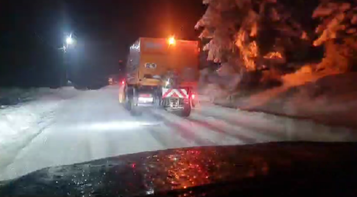 FOTO/VIDEO: Iarnă veritabilă la Rânca