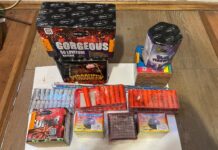 39 de kg de articole pirotehnice, ridicate de polițiști