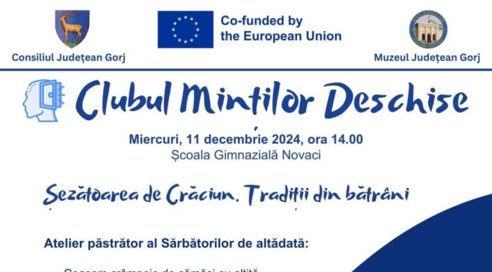 Muzeul Județean organizează ”Șezătoarea de Crăciun”