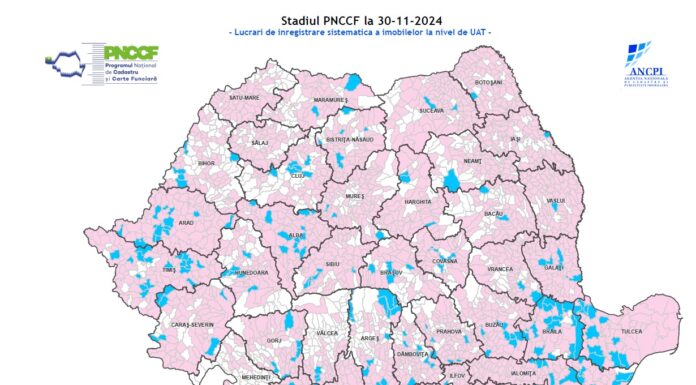 Lucrări de cadastru în derulare în peste 500 de localități