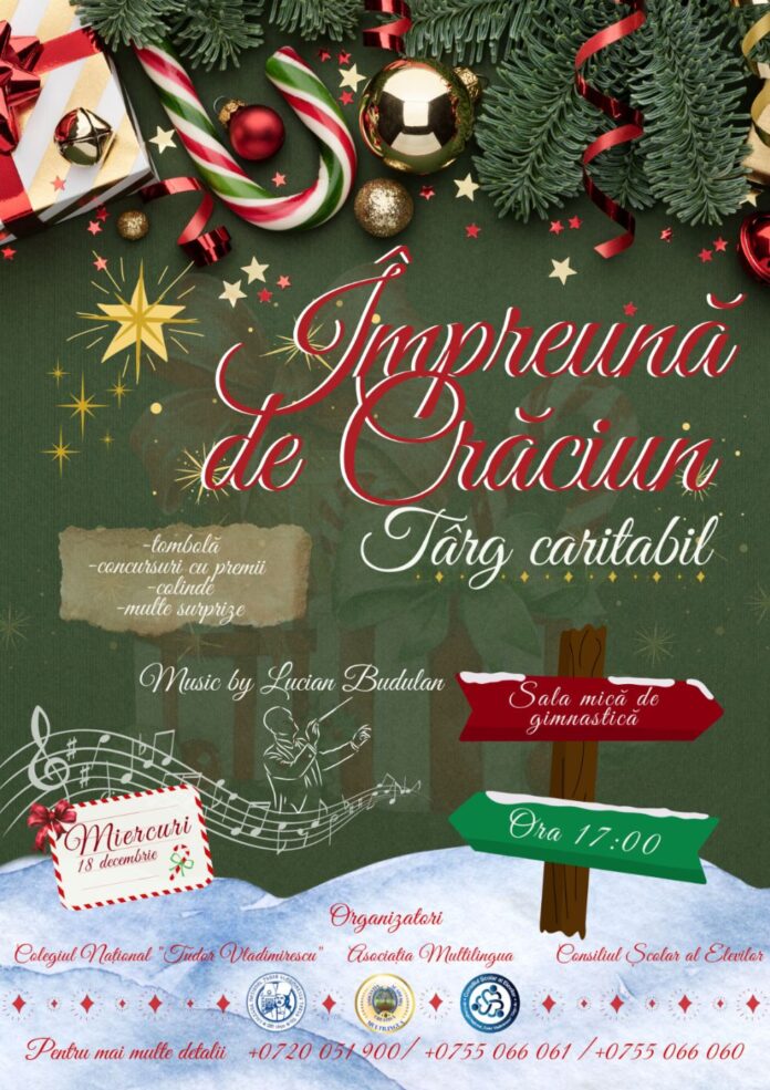 „Împreună de Crăciun”. Târg caritabil la CNTV