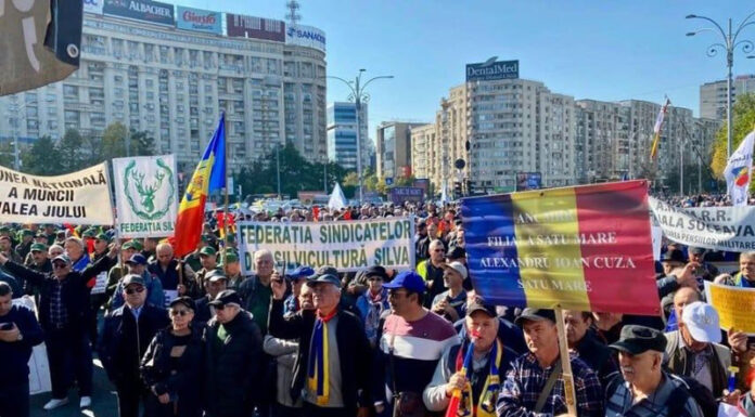 Revendicările sindicaliștilor din cadrul CNS Meridian: Abrogarea ordonanței sărăciei! FNM, proteste la Târgu Jiu