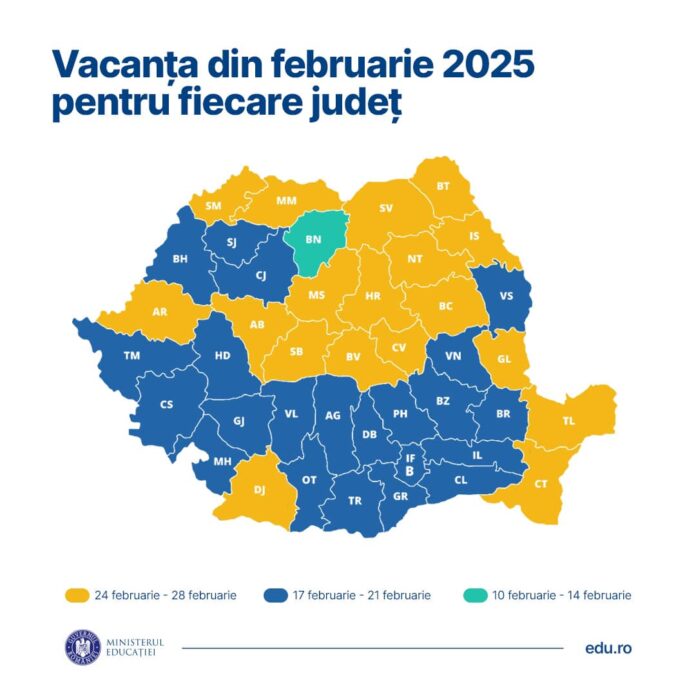 Când are loc vacanța de schi pentru elevii din Gorj