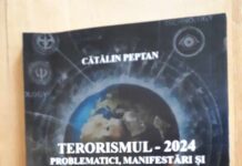 Universitarul gorjean Cătălin PEPTAN a lansat, de curând, o nouă lucrare despre terorismul anului 2024