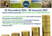APIA: Stadiul autorizării plăților finale aferente anului de cerere 2024
