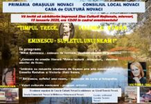 „Timpul trece … valorile rămân. Eminescu – sufletul unui neam”