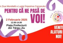 Miting de solidaritate organizat de Asociația Bolnavilor de Cancer Gorj