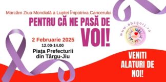 Miting de solidaritate organizat de Asociația Bolnavilor de Cancer Gorj