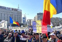 Mii de sindicaliștii, în fața Guvernului