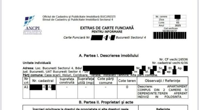 Cărțile funciare vor fi eliberate gratuit