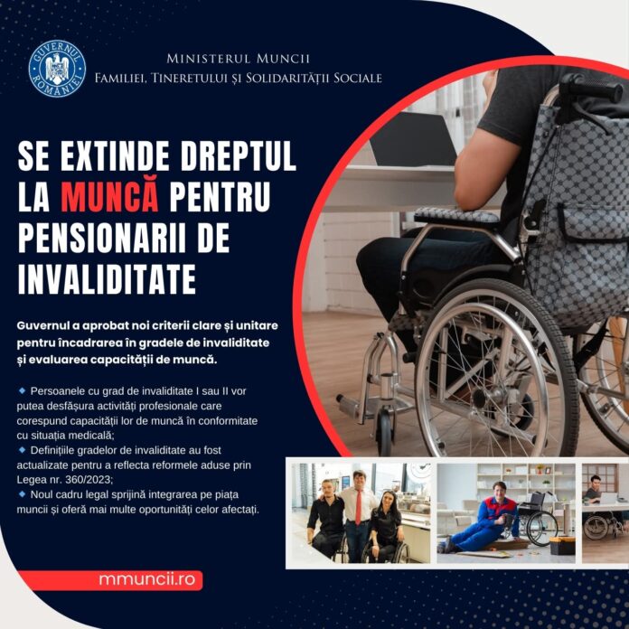Anunț de la Ministerul Muncii pentru pensionarii de invaliditate!