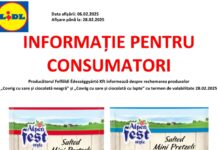 Două produse alimentare vândute de Lidl, retrase de la comercializare