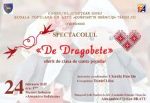 Spectacol de Dragobete, oferit de cursanții ȘPA Târgu Jiu